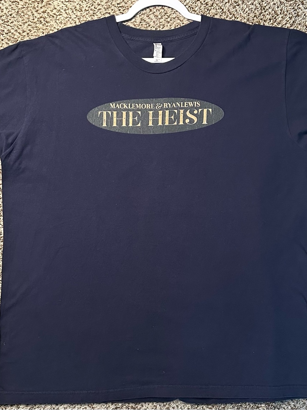 American Apparel Navy Blue "The Heist" Macklemore & Ryan Lewis Tee